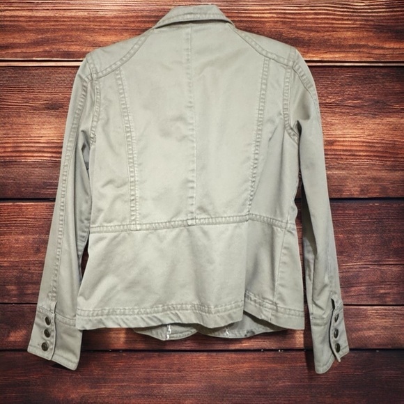 MADISON KHAKI DENIM JACKET SIZE 14 - Picture 2 of 12
